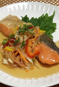 鮭と香味野菜の南蛮風