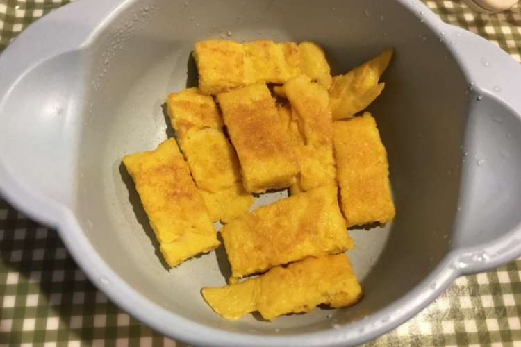 離乳食後期 手づかみコーンオムレツ レシピ 作り方 By はるはるはるあ クックパッド 簡単おいしいみんなのレシピが376万品