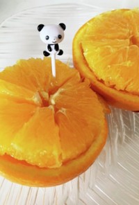 ゆかりのイブクロ　オレンジの可愛い切り方