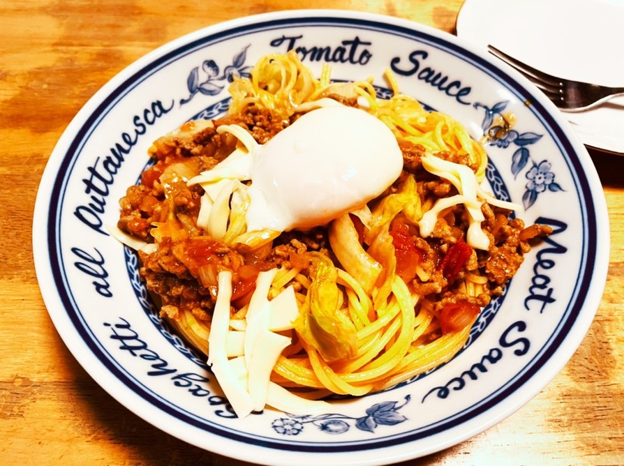 タコス風味のスパゲッティの画像