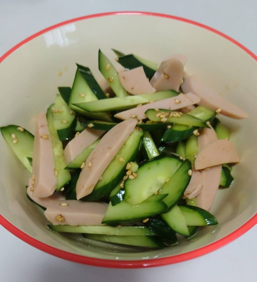 簡単！きゅうりと魚肉ソーセージの中華和えの画像