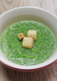 ズッキーニとツルムラサキの冷製スープ