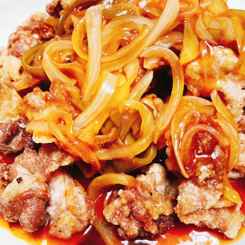 豚肉の甘酢オニオンソース添え レシピ