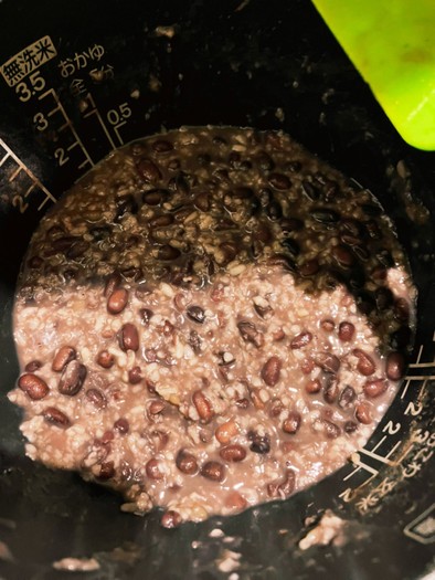 発酵あんこちゃんと圧力鍋の写真