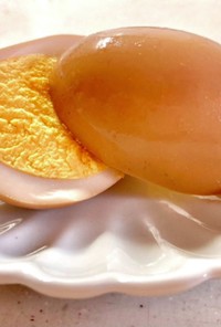簡単絶品♡固ゆで卵の真っ黒煮卵♡(味玉)