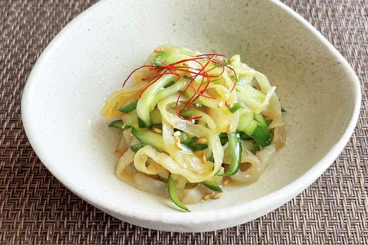 くらげとキュウリの酢の物 レシピ 作り方 By 松前屋 クックパッド 簡単おいしいみんなのレシピが361万品
