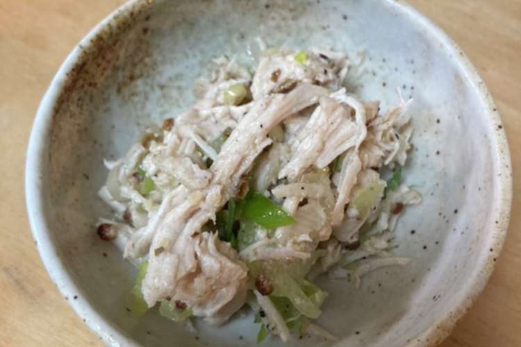 鶏胸肉の花山椒和え レシピ 作り方 By 三鷹のだるまちゃん クックパッド 簡単おいしいみんなのレシピが370万品