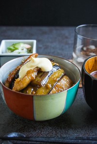 豚肉と茄子の生姜焼き丼