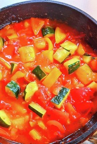 夏野菜のトマト煮込み