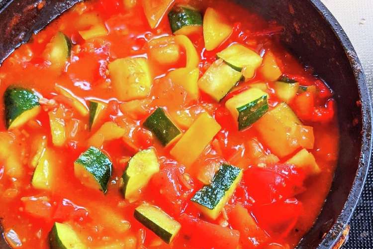 夏野菜のトマト煮込み レシピ 作り方 By 春菜食堂y クックパッド 簡単おいしいみんなのレシピが372万品