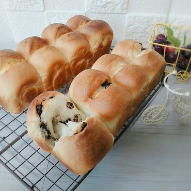 パウンド型で作るミニ食パンの写真