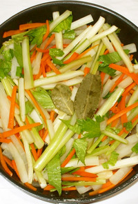 根野菜の蒸し煮♪簡単食べすぎの漢方食養生