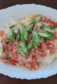 チャチャッとご飯(野菜&粉チーズ)