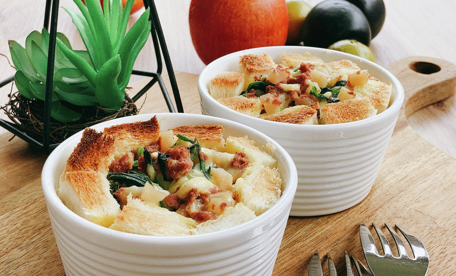 残り物のハムハッシュのレシピ