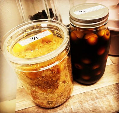 梅醤油 完熟小梅と紫峰醤油で 自分メモの写真