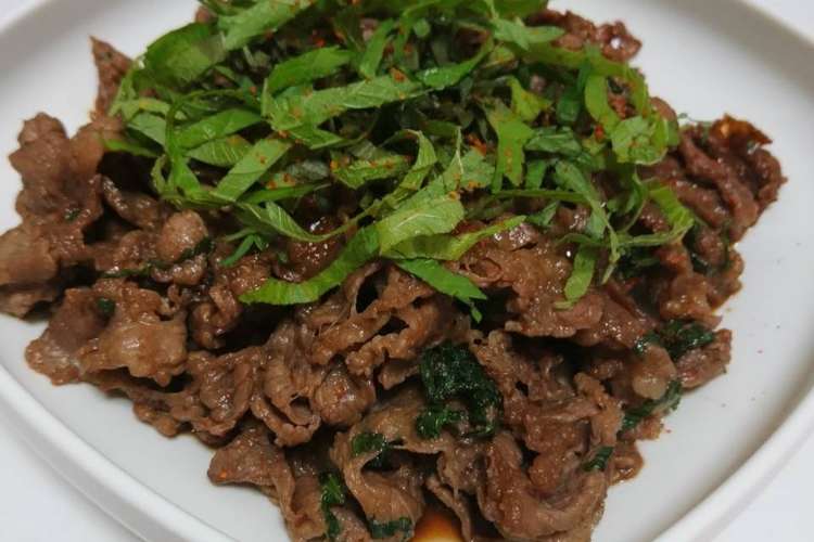 簡単 美味 大葉たっぷり 牛肉の甘辛炒め レシピ 作り方 By こでで クックパッド 簡単おいしいみんなのレシピが361万品