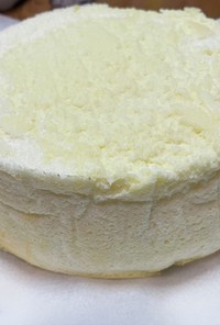 卵白消費の柔らかスフレチーズケーキ