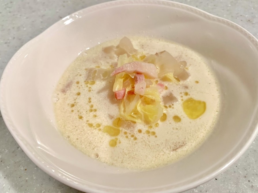 ケト 白菜クリームスープの画像