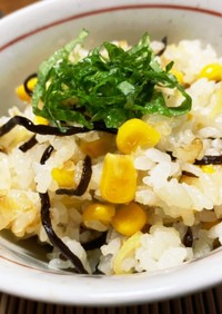 トウモロコシと生姜のご飯☆