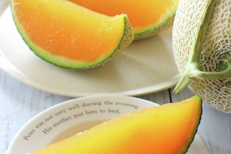 映え ぷるぷる食感 丸ごとメロンゼリー レシピ 作り方 By ｱﾄﾘｴ沙羅 クックパッド 簡単おいしいみんなのレシピが357万品