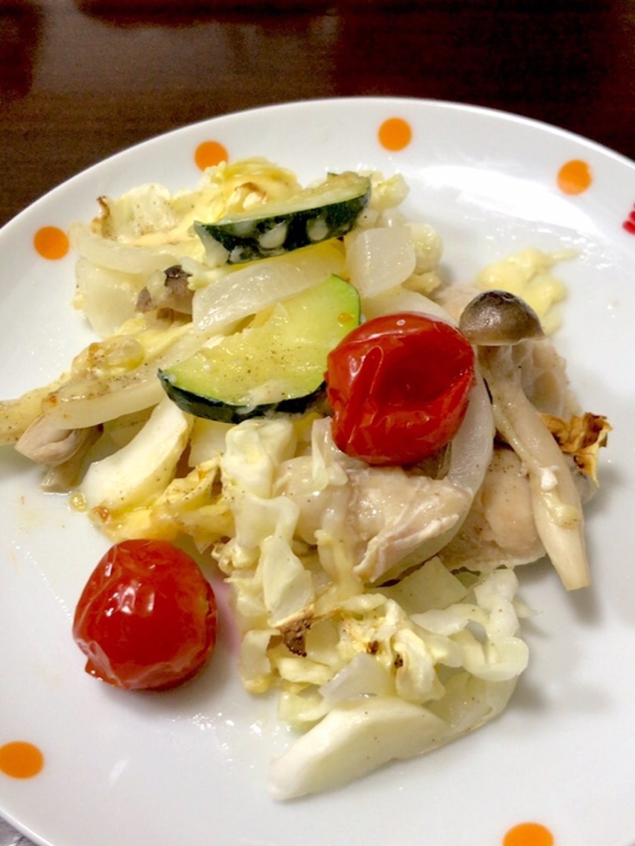 チキンと夏野菜のオーブン焼きの画像