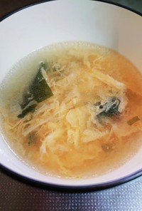 珍味の貝ひもで中華風スープ