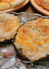 簡単おつまみ♪椎茸のオニオンツナのせ