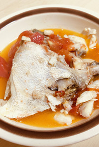 白身魚のトマト煮込み