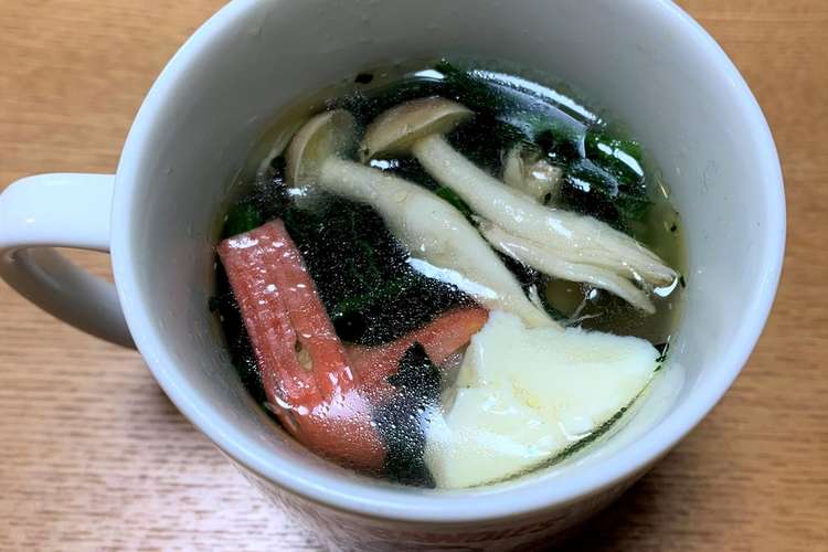 電子レンジで 具だくさんマグカップスープ レシピ 作り方 By 横浜市リハ事業団 クックパッド 簡単おいしいみんなのレシピが371万品