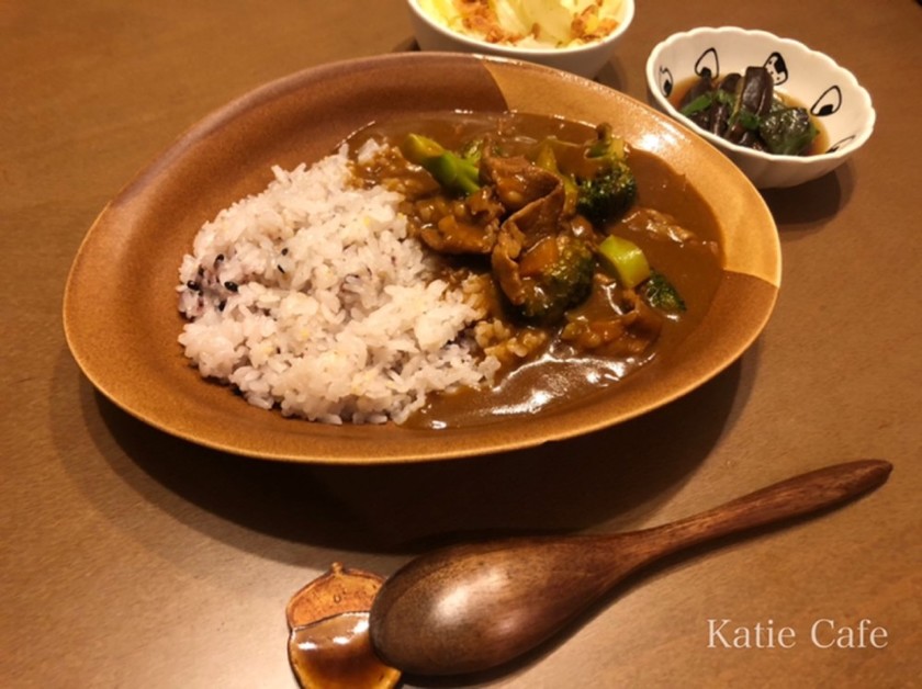 丸ごとブロッコリー＊歯ごたえ玄米カレー