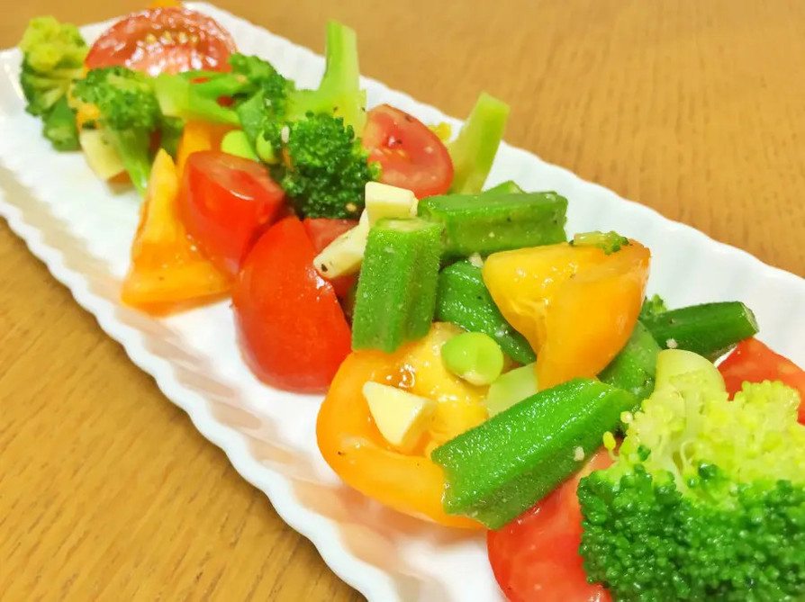 夏野菜の塩麹入りカラフルマリネの画像