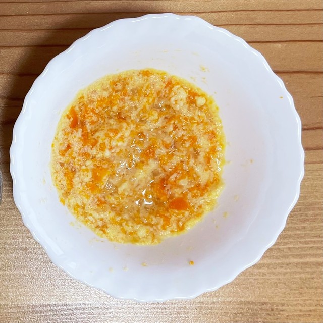 離乳食初 中 後期 レンジで高野豆腐 レシピ 作り方 By イトp クックパッド 簡単おいしいみんなのレシピが360万品
