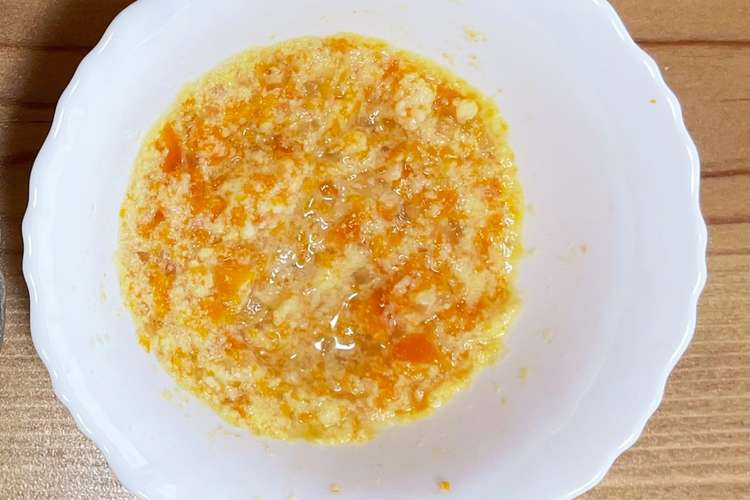 離乳食初 中 後期 レンジで高野豆腐 レシピ 作り方 By イトp クックパッド 簡単おいしいみんなのレシピが360万品
