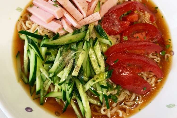 サッポロ一番冷やし中華風 レシピ 作り方 By ちゅみんちゅ クックパッド 簡単おいしいみんなのレシピが355万品