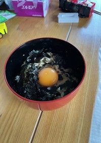 卵かけご飯風混ぜラーメン