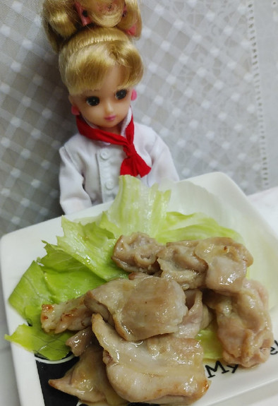 リカちゃん♡鶏ハラミにんにく味噌風味漬けの写真