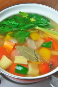 リメイク料理のベースになる「野菜スープ」