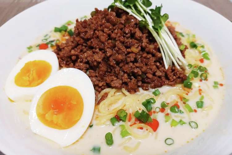 超簡単 肉味噌たっぷり豆乳冷やし担々麺 レシピ 作り方 By Hy クックパッド 簡単おいしいみんなのレシピが374万品