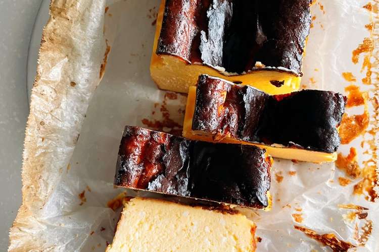 材料使い切り 簡単バスクチーズケーキ レシピ 作り方 By 白いエプロンのクマ クックパッド 簡単おいしいみんなのレシピが370万品