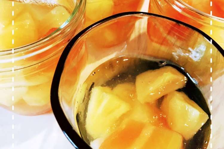 レンジとフルーツ缶で簡単 フルーツゼリー レシピ 作り方 By けいこ317 クックパッド 簡単おいしいみんなのレシピが360万品