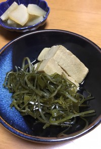 高野豆腐と切り昆布の煮物☆