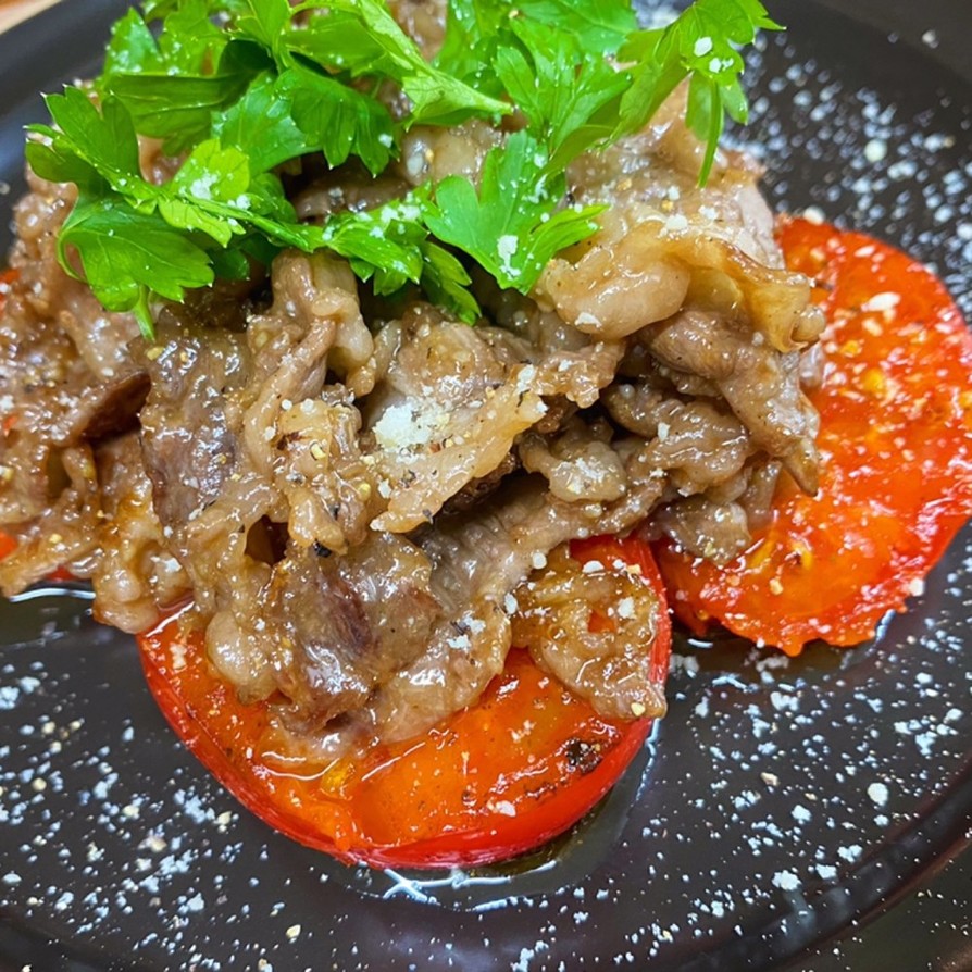 【覚書】牛肉と焼きトマトのサラダの画像