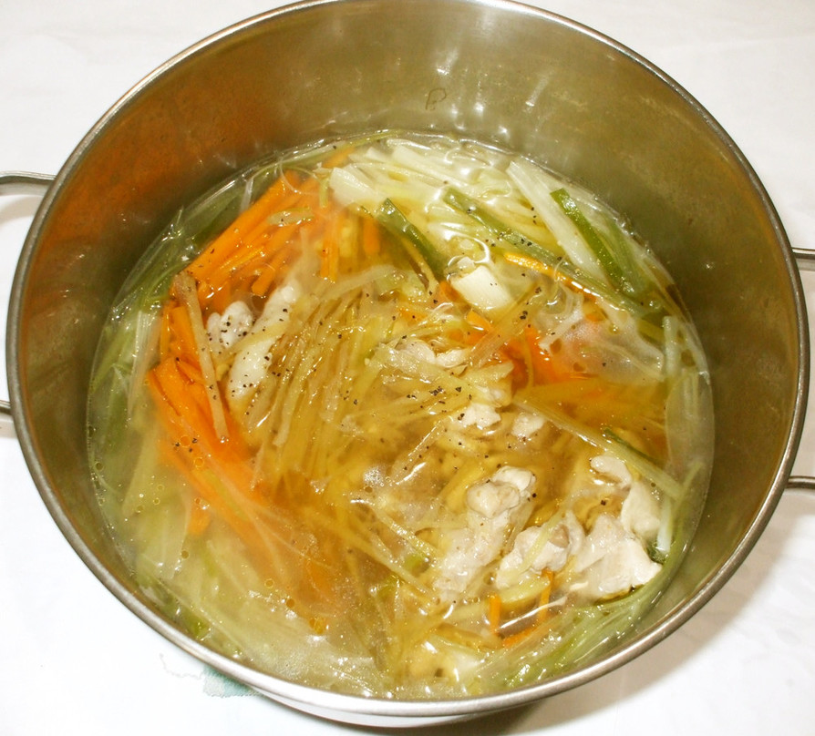 中華ねぎスープ♪簡単夏の胃弱の漢方食養生の画像