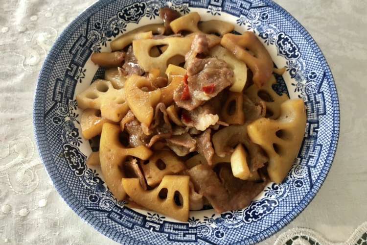 豚肉と新れんこんの炒めもの レシピ 作り方 By 野菜ソムリエfumi クックパッド 簡単おいしいみんなのレシピが359万品
