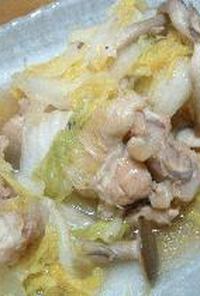 白菜と骨付き鶏肉の煮物