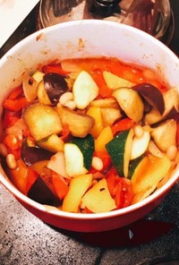 夏野菜とひよこ豆のラタトゥユ