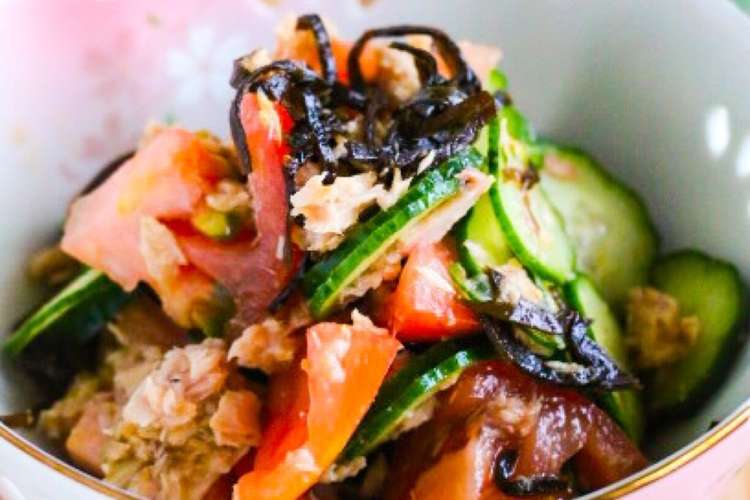 きゅうりとトマトのツナ塩昆布和え レシピ 作り方 By Maron クックパッド 簡単おいしいみんなのレシピが360万品