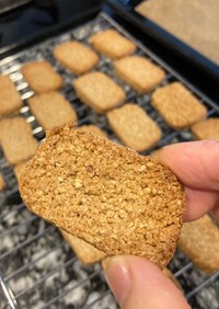 オートミールと米糠のクッキー