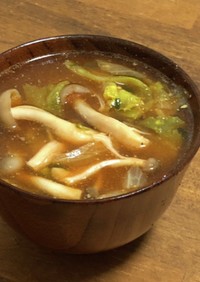 【レンジで簡単】野菜たっぷりチゲスープ