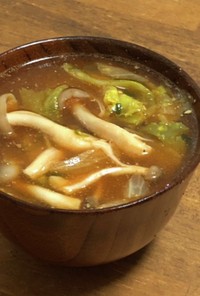 【レンジで簡単】野菜たっぷりチゲスープ